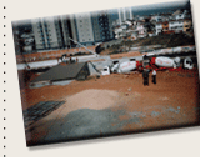 História, fase de construção da casa.