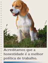 Acreditamos que a honestidade é a melhor política de trabalho.